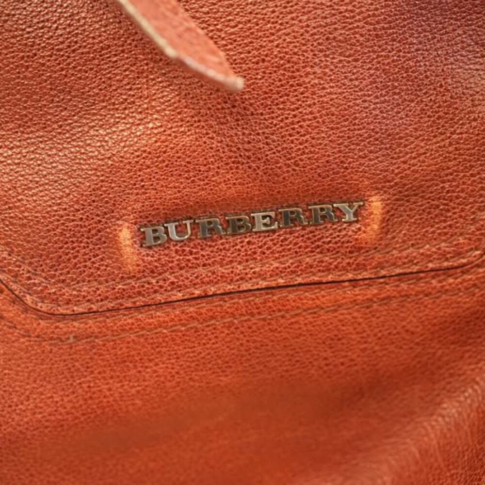 Burberry Chestnut Leather Tote - Picture 8 of 14